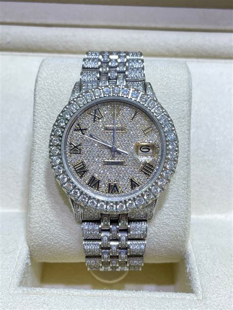 moissanite bust down rolex|Ultimate Guide to Iced Out Rolex (Diamonds Are For Everyone!).